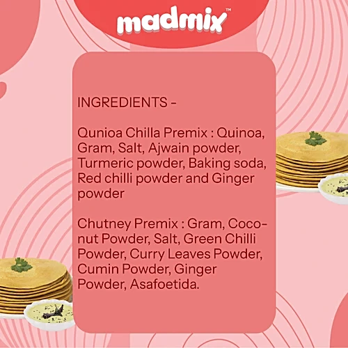 Madmix Instant Chilla Premix - Quinoa