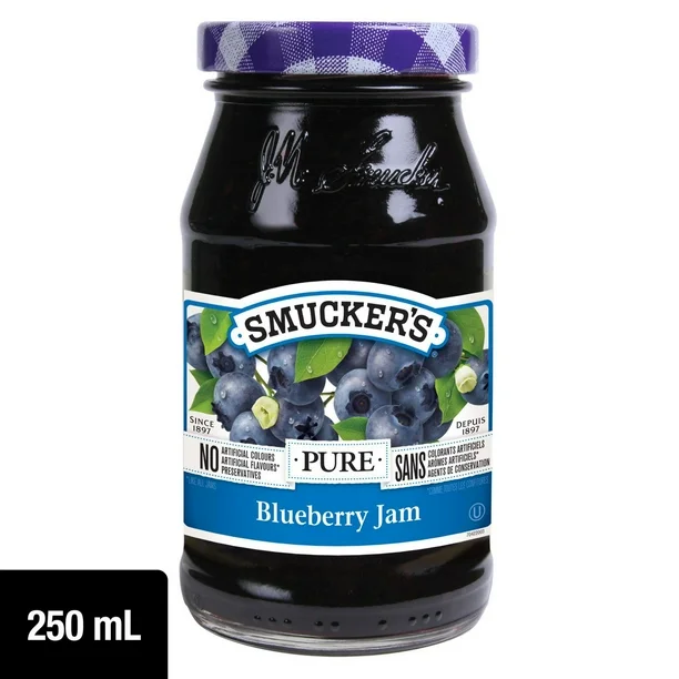 Smuckers Blueberry Jam 250 Ml